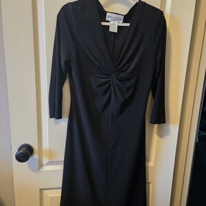 Evan Picone Black Long Sleeve Dress